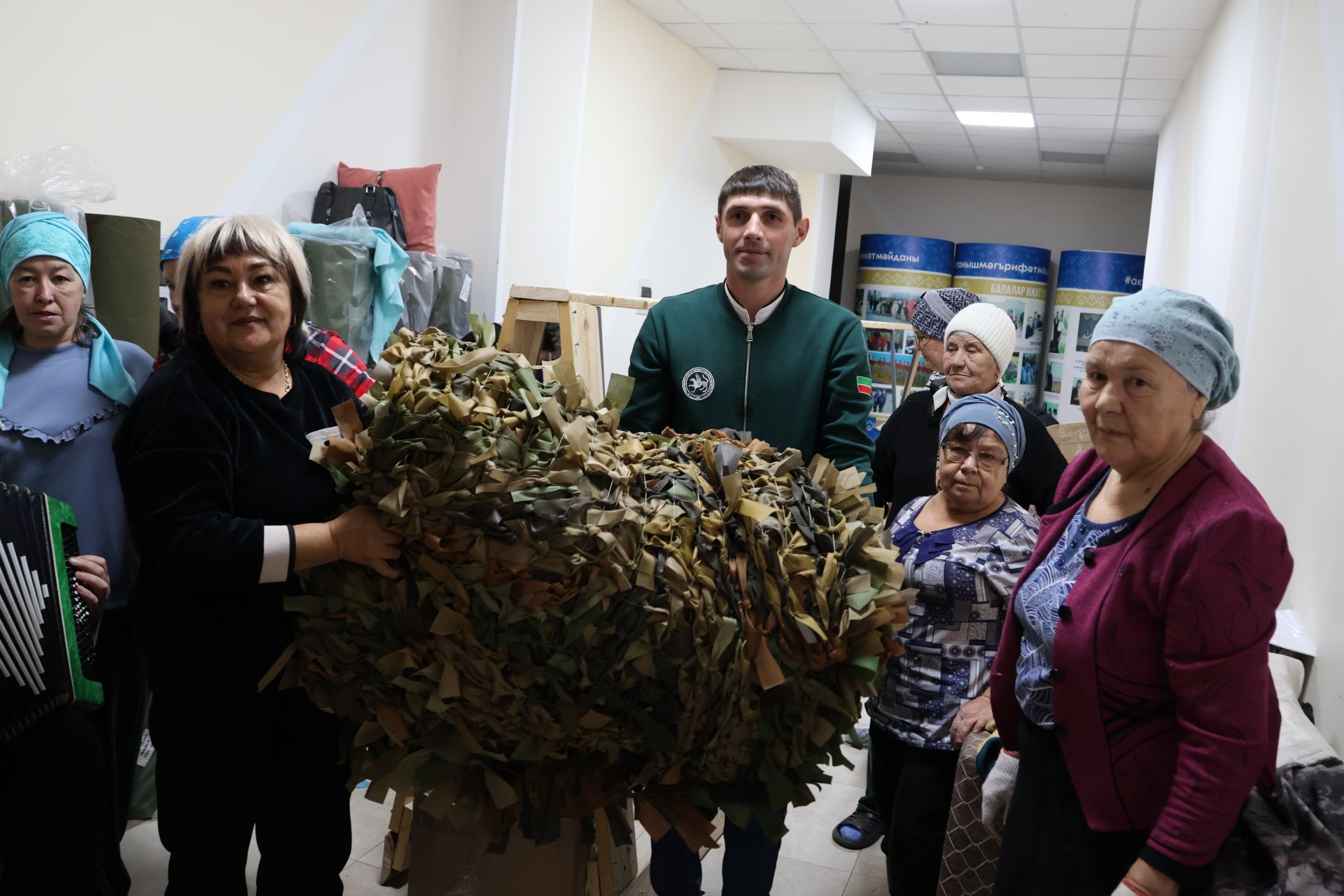 Актанышта маскировка челтәрләре үрү дәвам итә