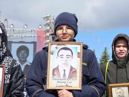 Бөек Җиңүгә 79 ел: Актанышта "Хәтер кайтавазы" бәйрәм тантанасыннан фоторепортаж