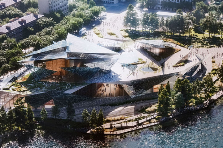 Камал театры япон архитектурасы проектында төзелгән „Ваухаус“ка күчәчәк