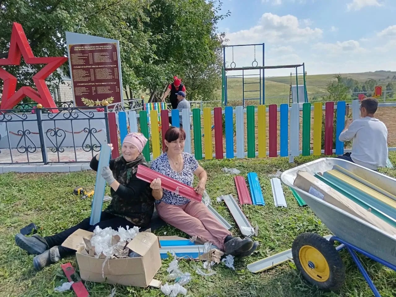 Шәбезбаш авылында койма тоту 