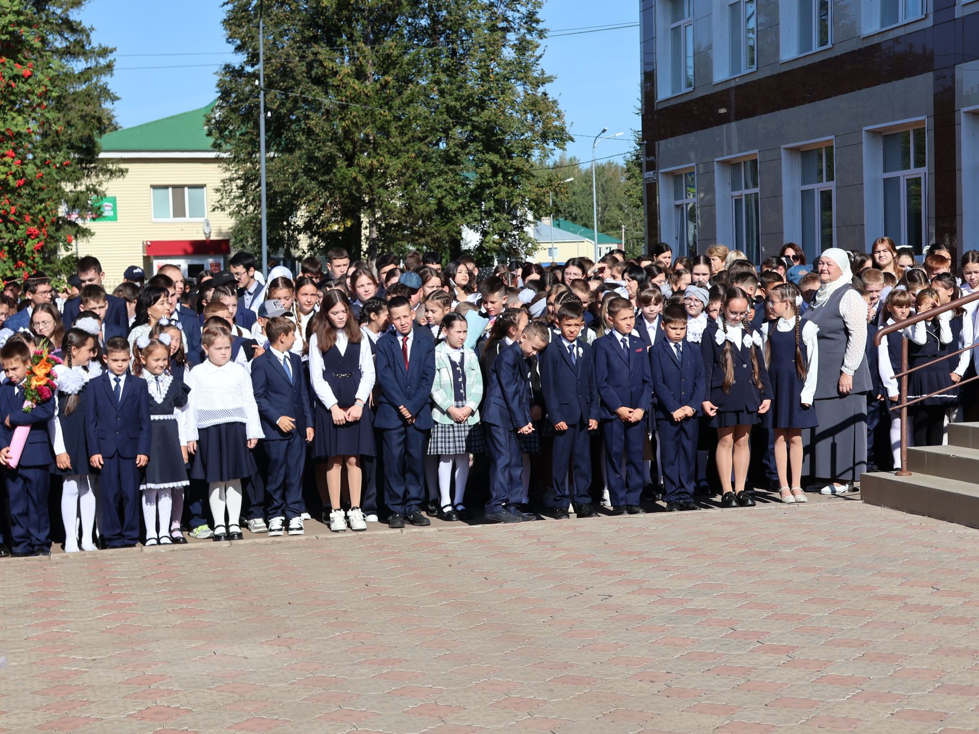 Яңартылган Актанышның беренче мәктәбендә Белем бәйрәме: Яңа уку елы котлы булсын!