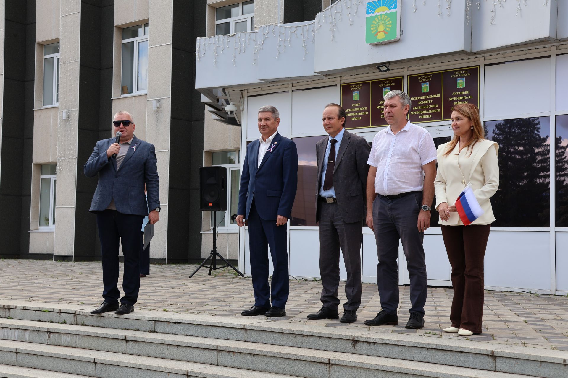 Россия флагы астында – бердәм без: Актанышта бәйрәм велойөреше