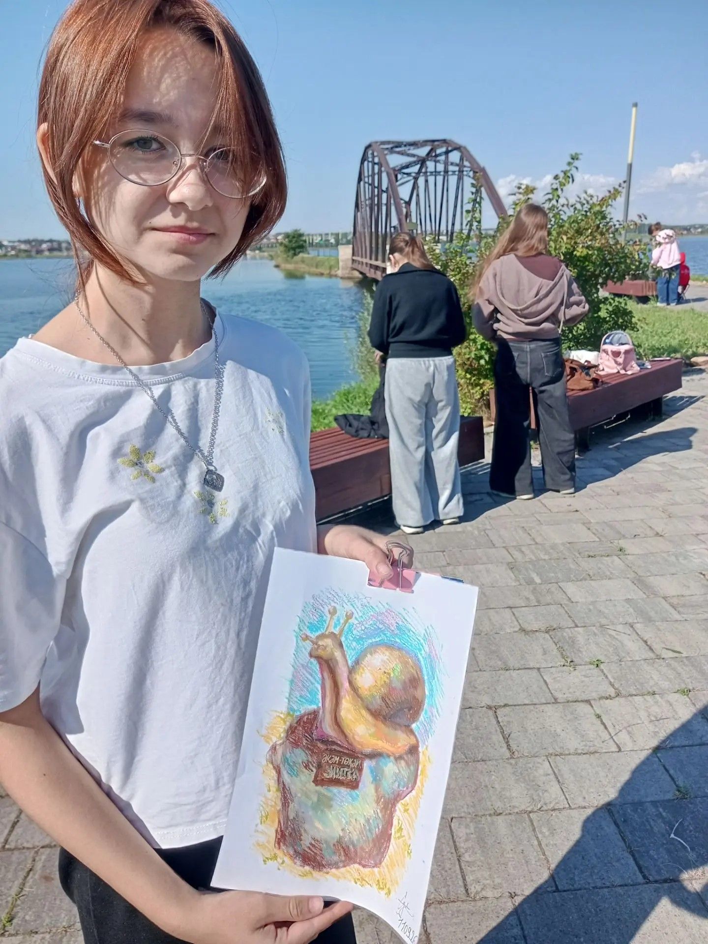 Актаныш сәнгать мәктәбе укучылары Минзәләдә пленэрда булды