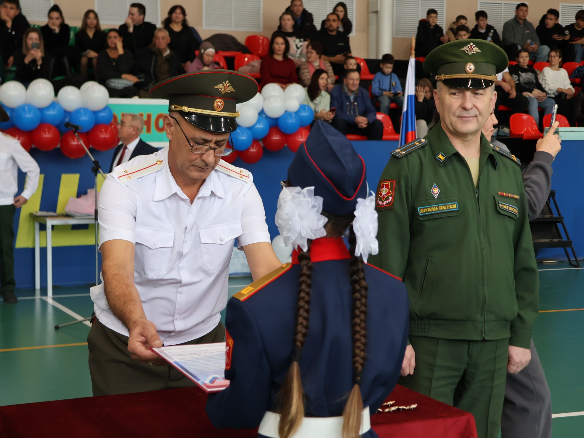 Советлар Союзы Герое Хәсән Заманов исемендәге кадет мәктәбендә ант кабул итү тантанасы