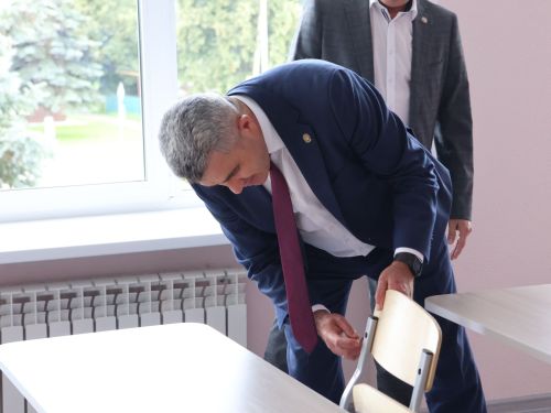 Актанышка Татарстан Республикасы Мәгариф һәм фән министры Илсур Һадиуллин килде
