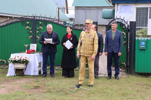 Актанышта махсус хәрби операция батыры Нияз Фәррахов истәлегенә Хәтер тактасы куелды
