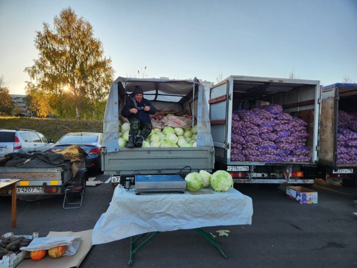 Актанышның авыл хуҗалыгы хезмәтчәннәре Чаллы ярминкәсендә сату итә