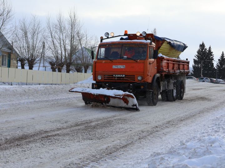 Актаныш юллары кардан арындырыла